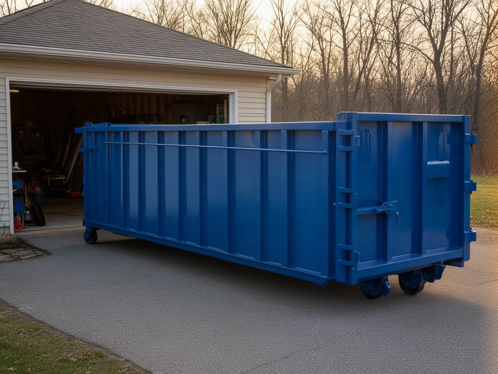 Roll-off dumpster from Old Oaks Dumpster Rental Inc. in Lansing, MI